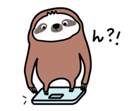 Winter sloth sticker #14504250