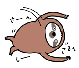 Winter sloth sticker #14504253