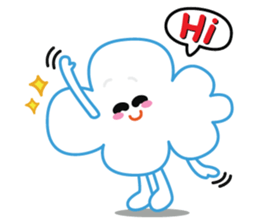 "Happy Cloudy" sticker #14504465