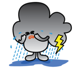 "Happy Cloudy" sticker #14504468