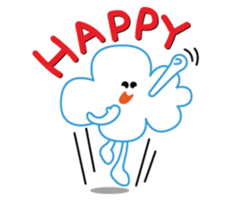 "Happy Cloudy" sticker #14504474