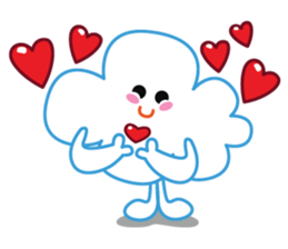 "Happy Cloudy" sticker #14504478