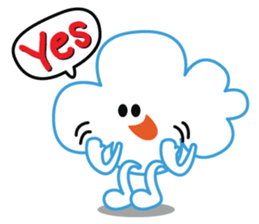 "Happy Cloudy" sticker #14504481