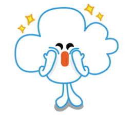 "Happy Cloudy" sticker #14504491
