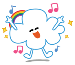 "Happy Cloudy" sticker #14504494