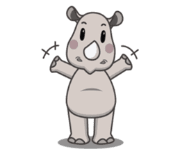 Baba The Rhino sticker #14505542