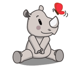 Baba The Rhino sticker #14505543