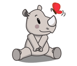 Baba The Rhino sticker #14505543