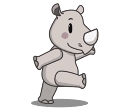 Baba The Rhino sticker #14505544
