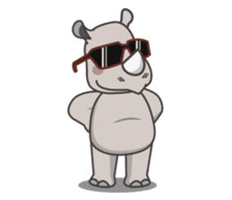 Baba The Rhino sticker #14505545