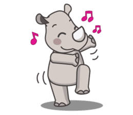 Baba The Rhino sticker #14505546
