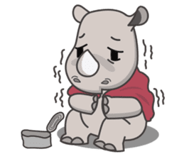 Baba The Rhino sticker #14505549