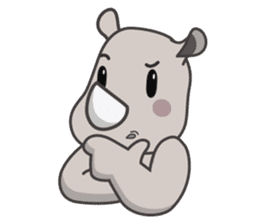 Baba The Rhino sticker #14505550