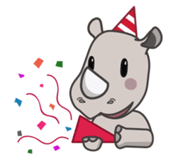 Baba The Rhino sticker #14505553