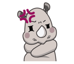 Baba The Rhino sticker #14505559