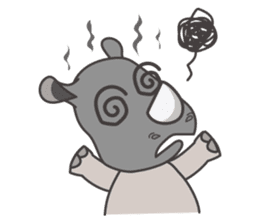 Baba The Rhino sticker #14505561