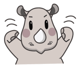 Baba The Rhino sticker #14505563