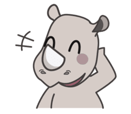 Baba The Rhino sticker #14505565