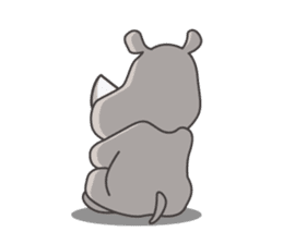 Baba The Rhino sticker #14505568