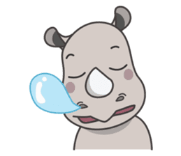 Baba The Rhino sticker #14505570