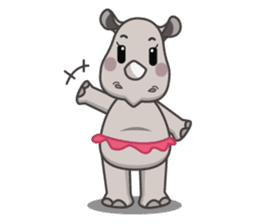 Baba The Rhino sticker #14505572