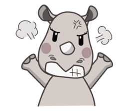 Baba The Rhino sticker #14505575