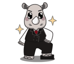 Baba The Rhino sticker #14505576