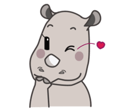 Baba The Rhino sticker #14505578