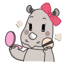 Baba The Rhino sticker #14505579