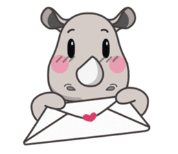 Baba The Rhino sticker #14505580