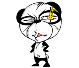 Protruding teeth panda Sticker5 sticker #14505935