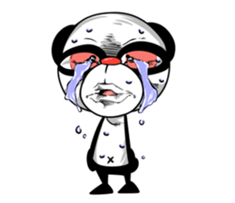 Protruding teeth panda Sticker5 sticker #14505948