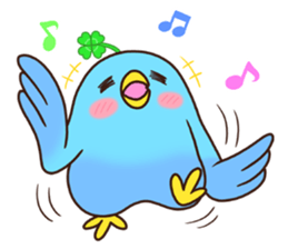 Good luck! The blue bird of happiness sticker #14506577