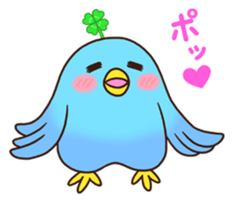 Good luck! The blue bird of happiness sticker #14506589