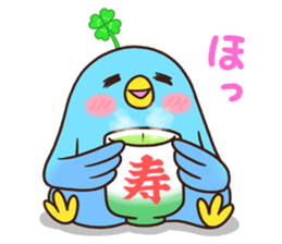 Good luck! The blue bird of happiness sticker #14506593