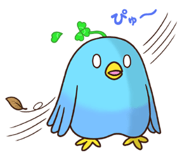 Good luck! The blue bird of happiness sticker #14506602