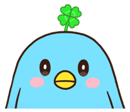 Good luck! The blue bird of happiness sticker #14506605