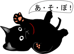 Kuro-chan of the black kitten sticker #14507534