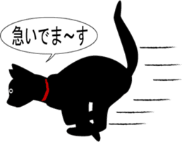 Kuro-chan of the black kitten sticker #14507548