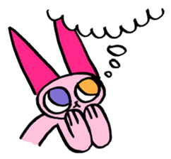 kawaii pink cat sticker #14507712
