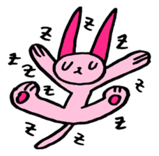 kawaii pink cat sticker #14507714