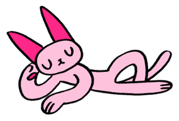 kawaii pink cat sticker #14507717