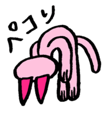 kawaii pink cat sticker #14507718