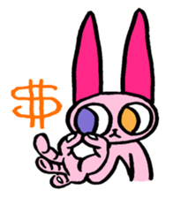 kawaii pink cat sticker #14507719