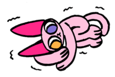 kawaii pink cat sticker #14507729