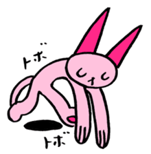 kawaii pink cat sticker #14507730