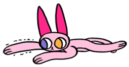 kawaii pink cat sticker #14507742