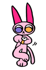 kawaii pink cat sticker #14507743