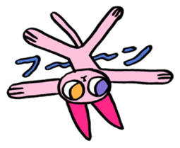 kawaii pink cat sticker #14507745