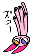 kawaii pink cat sticker #14507749